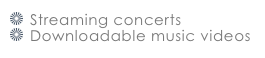 Streaming concerts
Downloadable music videos